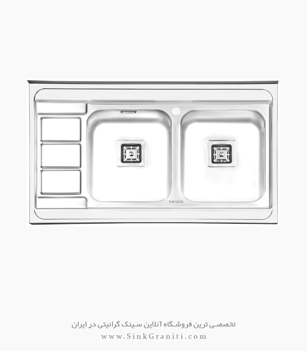 سینک ایلیا استیل مدل 1081 روکار — تصویر ۲
