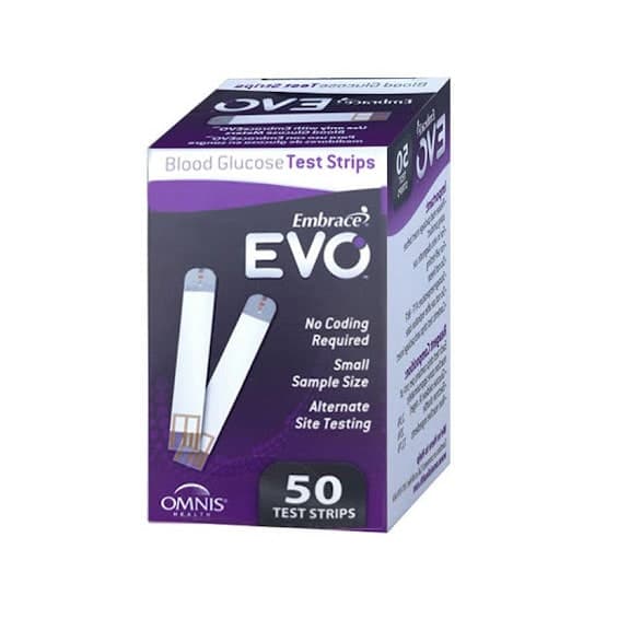 نوار تست قند خون اوو embrace evo بسته 50 عددی — تصویر ۲