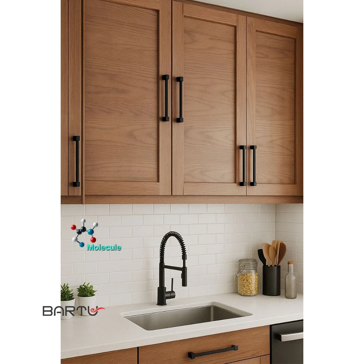 دستگیره کمد و کابینت مولکول کد 1100 — تصویر ۷