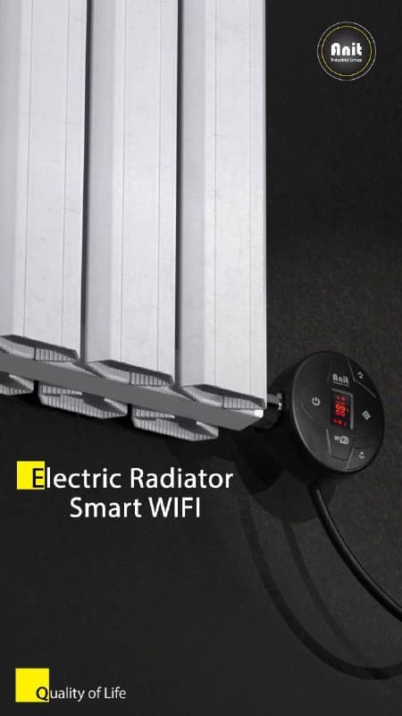 رادیاتور پایونیر برقی المنت wifi سفید برند آنیت (anit) — تصویر ۲