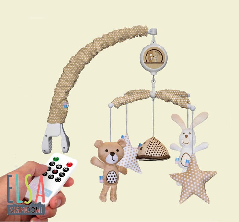 آویز بالای تخت موزیکال Bear&Kite رزبرن roseborn — تصویر ۲