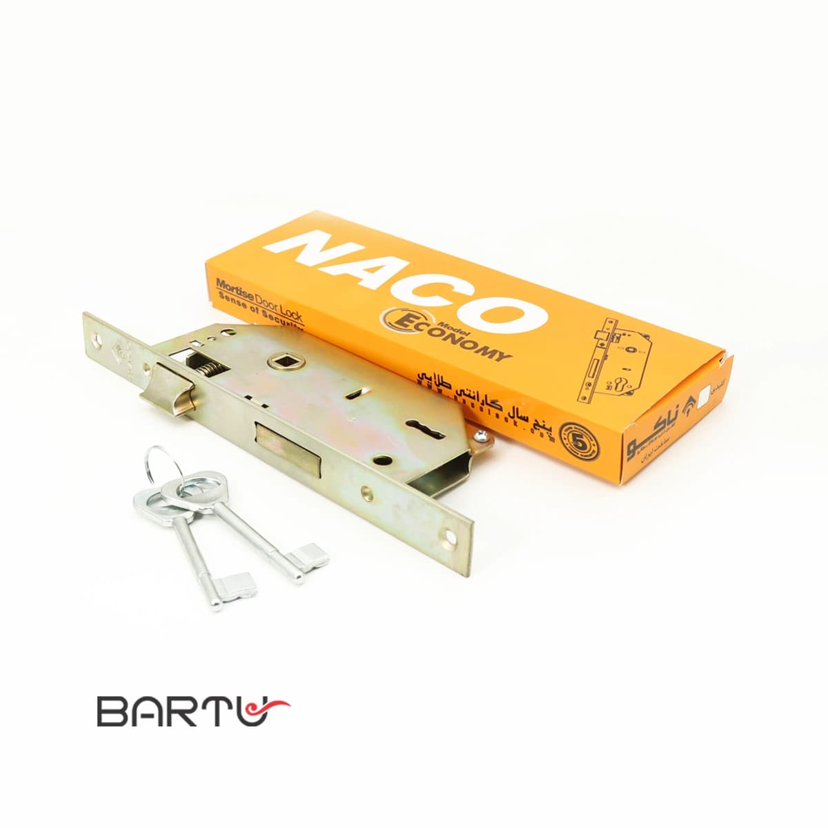 قفل کلیدی (اتاقی) ناکو (NACO) 6.5 سانت آکس 4 — تصویر ۴