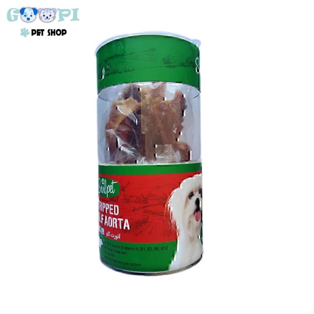 تشویقی نای بره سگ سویل پت Sevil Pet Lamb Trachea Dog Snack بسته 5 عددی — تصویر ۲