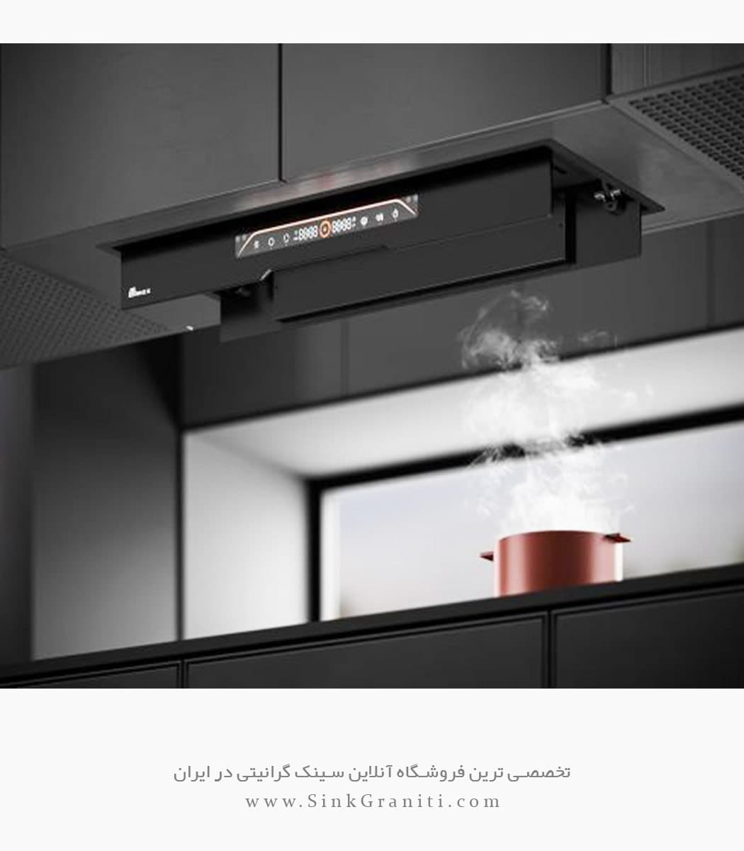 هود مخفی بیمکث مدل 1105 سایز 70 دستیار صوتی — تصویر ۹