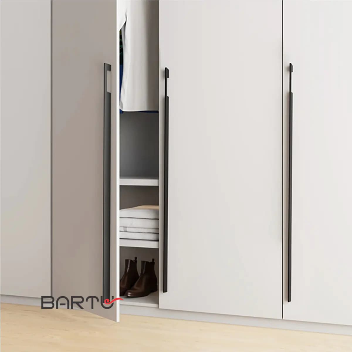 دستگیره بلند کمد و کابینت کد B400 — تصویر ۲