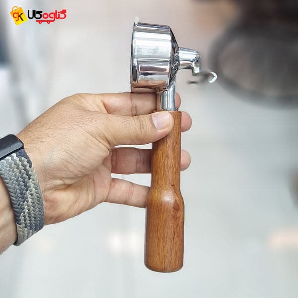 پرتافیلتر ناودونی دسته چوبی یونیک پرسو سایز 51 — تصویر ۱۰