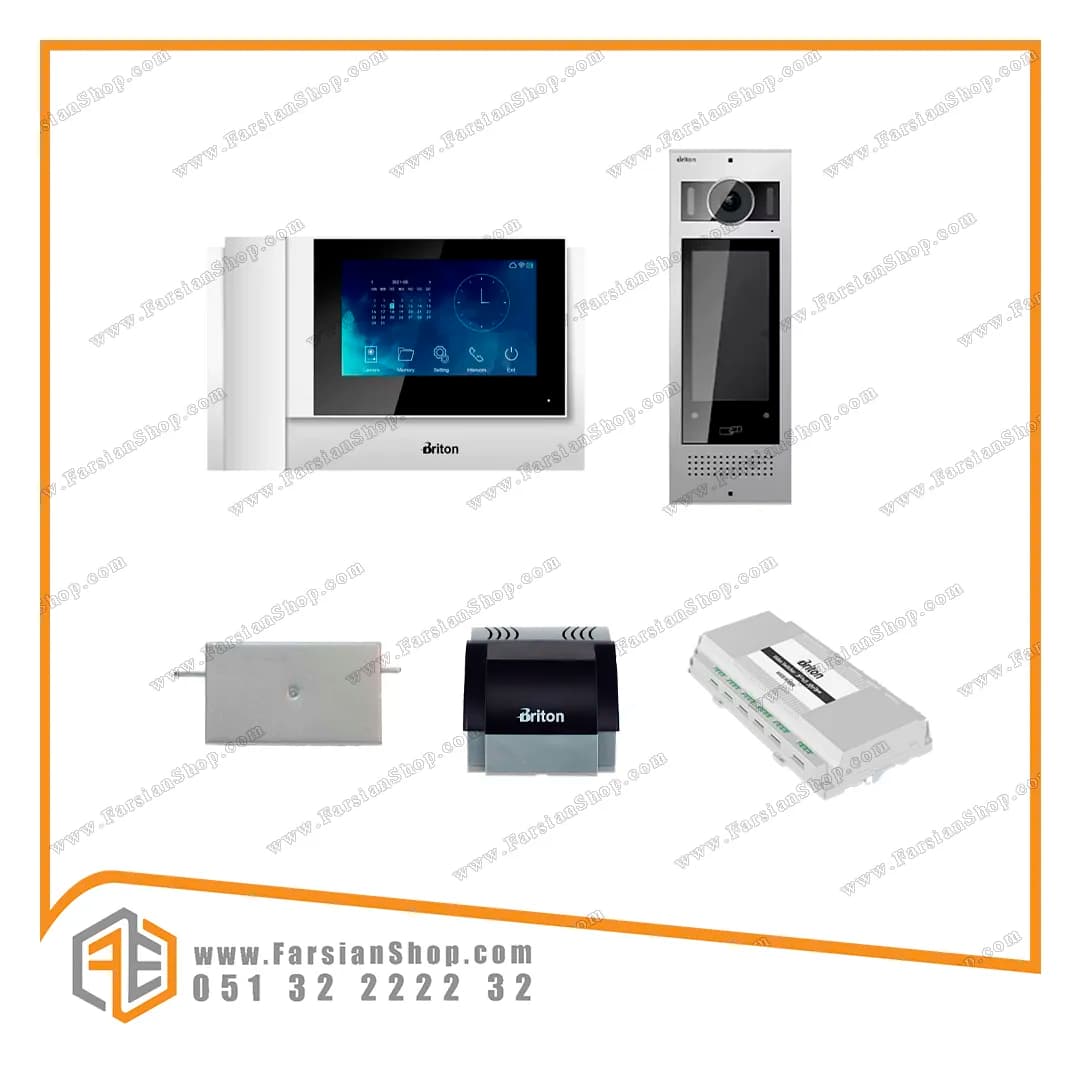 پکیج کامل آیفون تصویری برایتون مدل BAM7040WIFI با پنل PBC4000