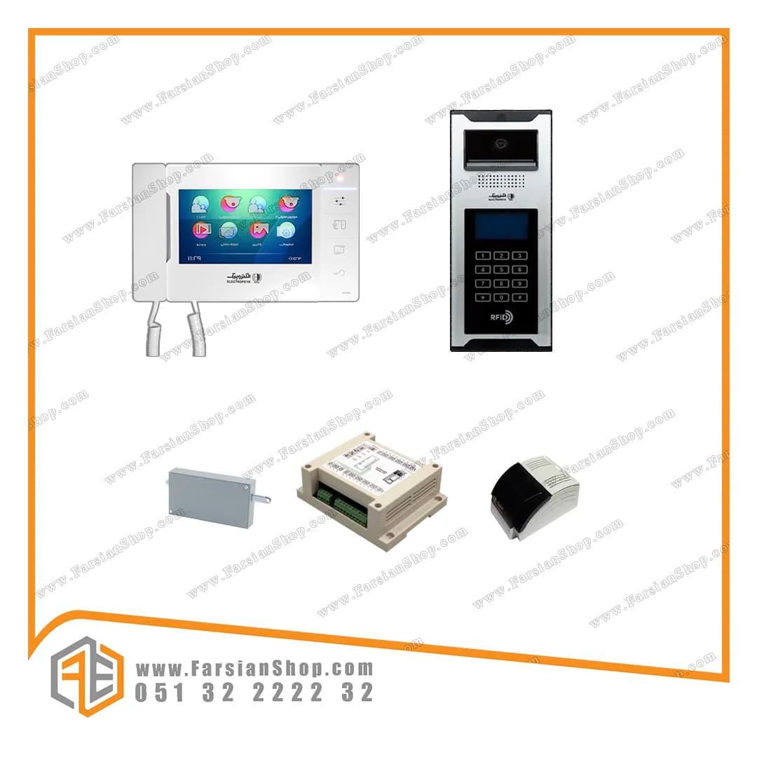 پکیج کامل آیفون تصویری الکتروپیک مدل 403PRO با پنل کدینگ رندا — تصویر ۴
