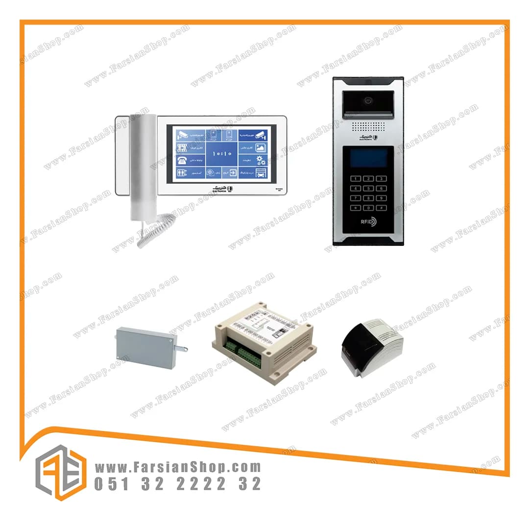 پکیج کامل آیفون تصویری الکتروپیک مدل ۹۹۶ با پنل کدینگ ۵۹۹