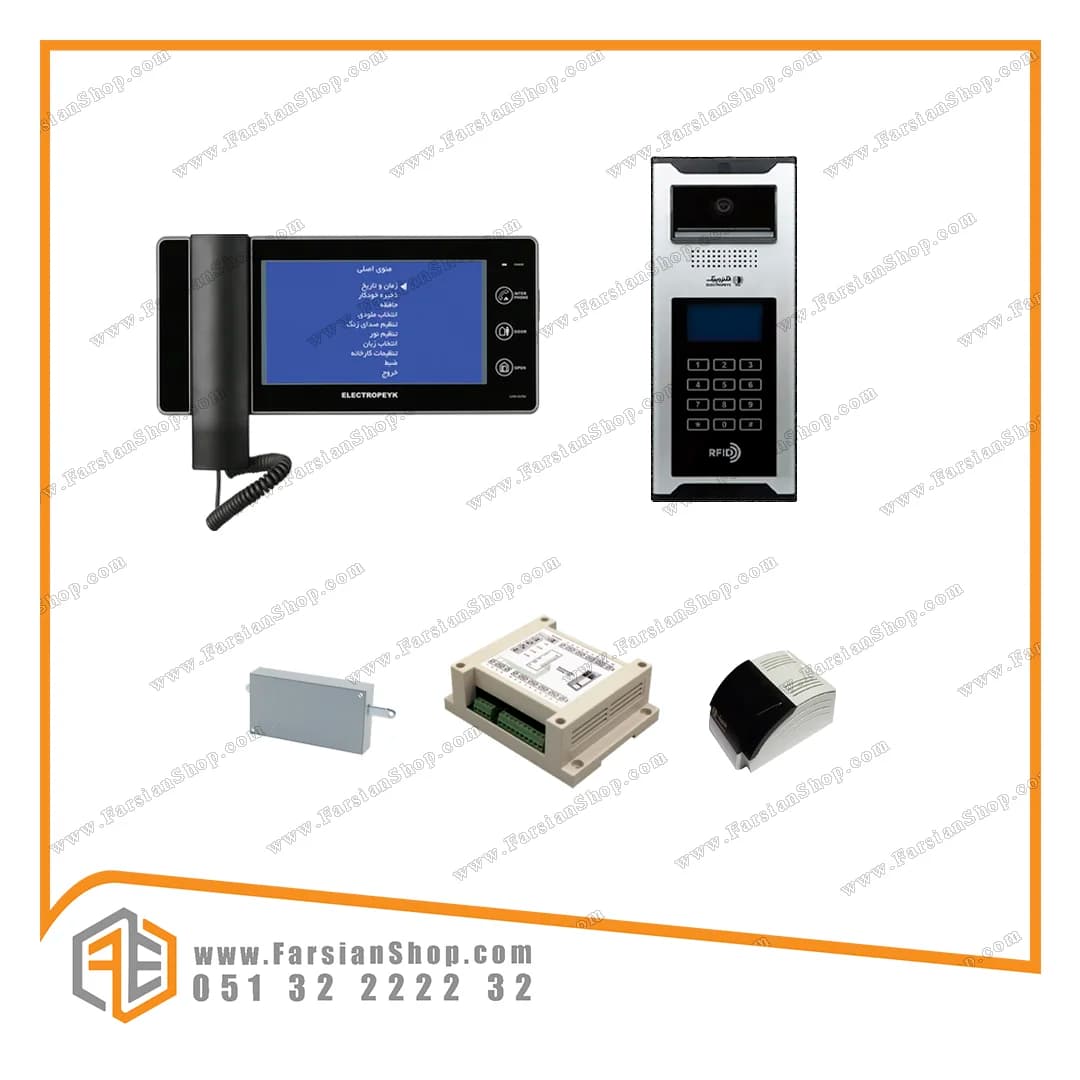 پکیج کامل آیفون تصویری الکتروپیک مدل 1294PRO با پنل کدینگ رندا — تصویر ۹