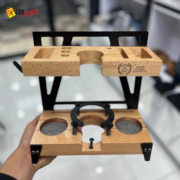 استند دوطبقه چوبی وسایل بار گرم