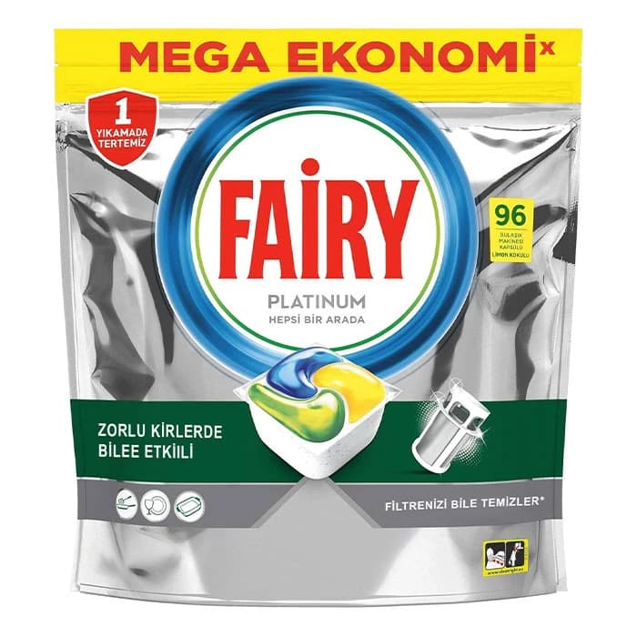 قرص ماشین ظرفشویی فیری مدل Platinum بسته 96 عددی — تصویر ۱۰