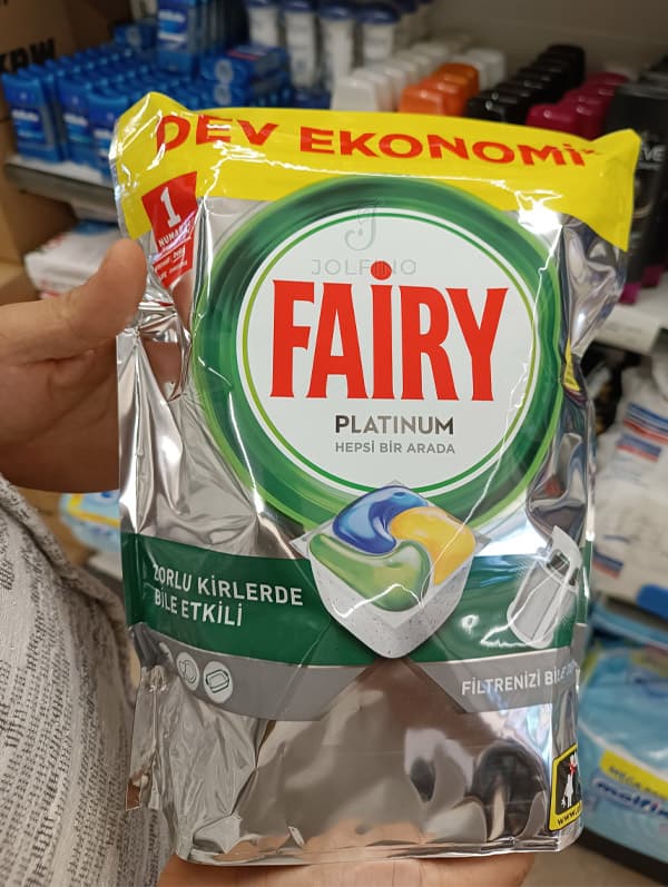 قرص ماشین ظرفشویی فیری مدل Platinum بسته 96 عددی — تصویر ۸