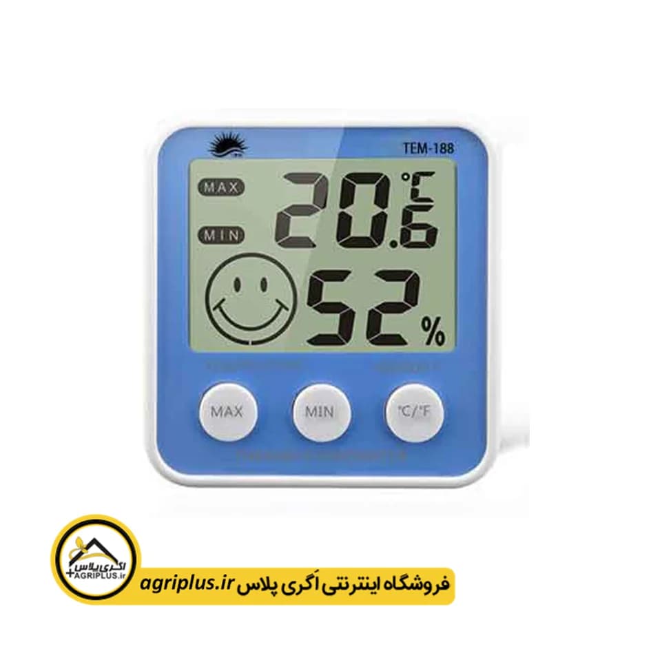دماسنج و رطوبت‌ سنج دیجیتال مدل TEM-188 — تصویر ۲