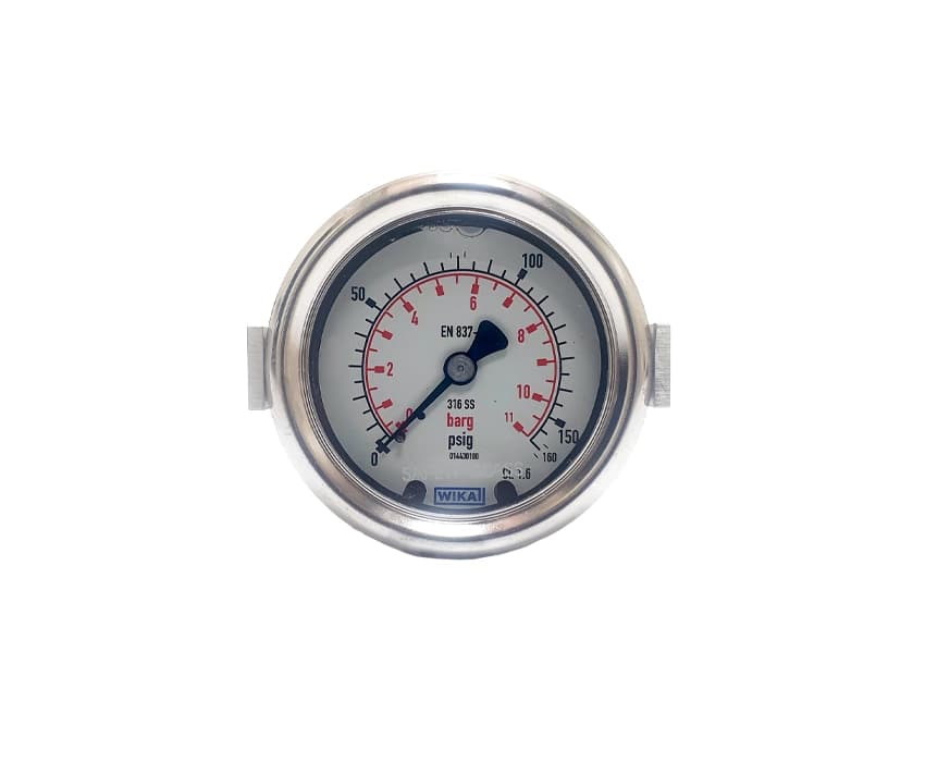 گیج فشار صفحه 6 سانت افقی 11 بار ویکا مدل 232.50.63.11