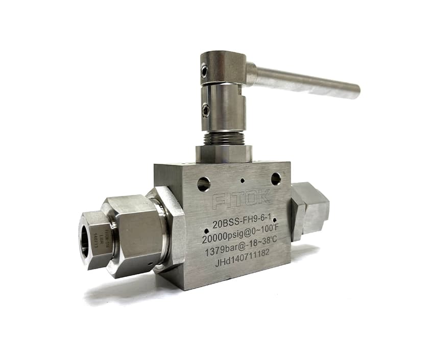 شیرگازی 9/16 اینچ FITOK 20000PSI مدل 20BSS-FH9-6-1