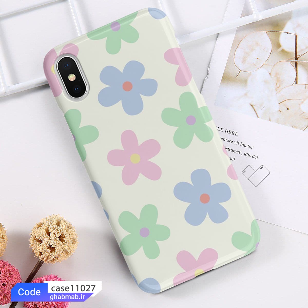 قاب گوشی گلدار case11027 — تصویر ۳