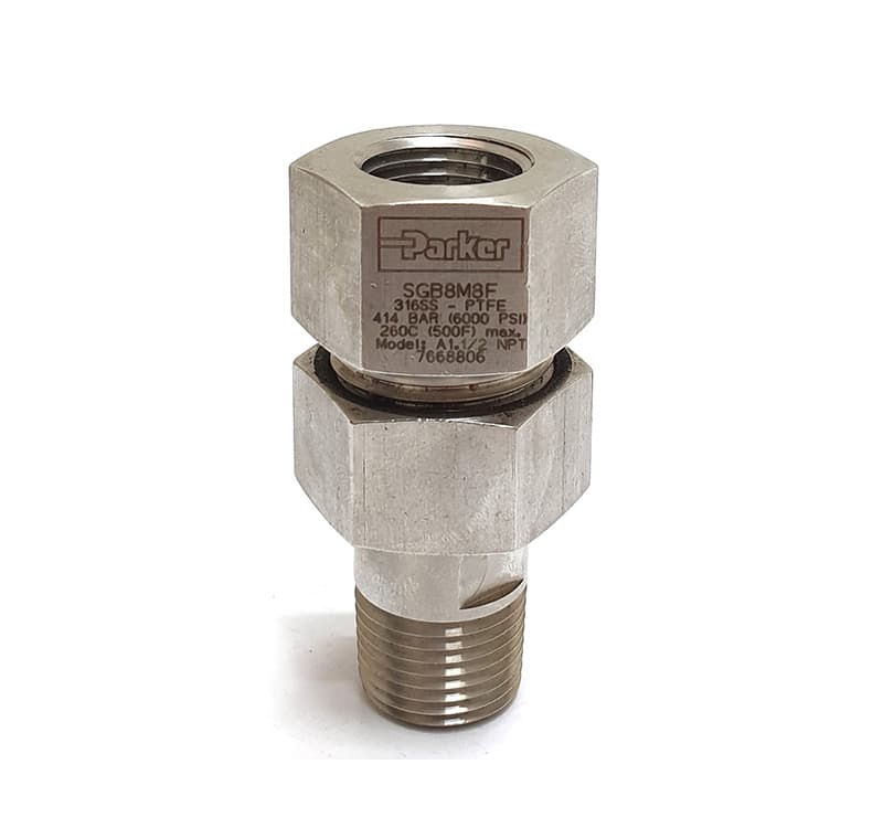 زیرگیجی پارکر با پکینگ تفلون مدل Parker-SGB8M8F — تصویر ۳