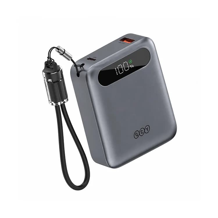 پاوربانک فست شارژ QCY 10000mAh مدل PB10D 22.5W — تصویر ۳