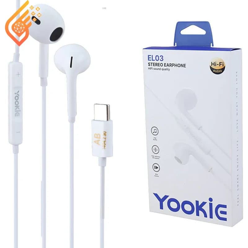 هندزفری تایپ سی Yookie مدل EL03 — تصویر ۳