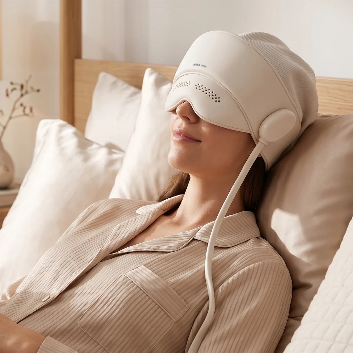 ماساژور چشم و سر گرین لاین مدل Green Lion Head Massager Migraine, Eye & Stress Relief — تصویر ۶