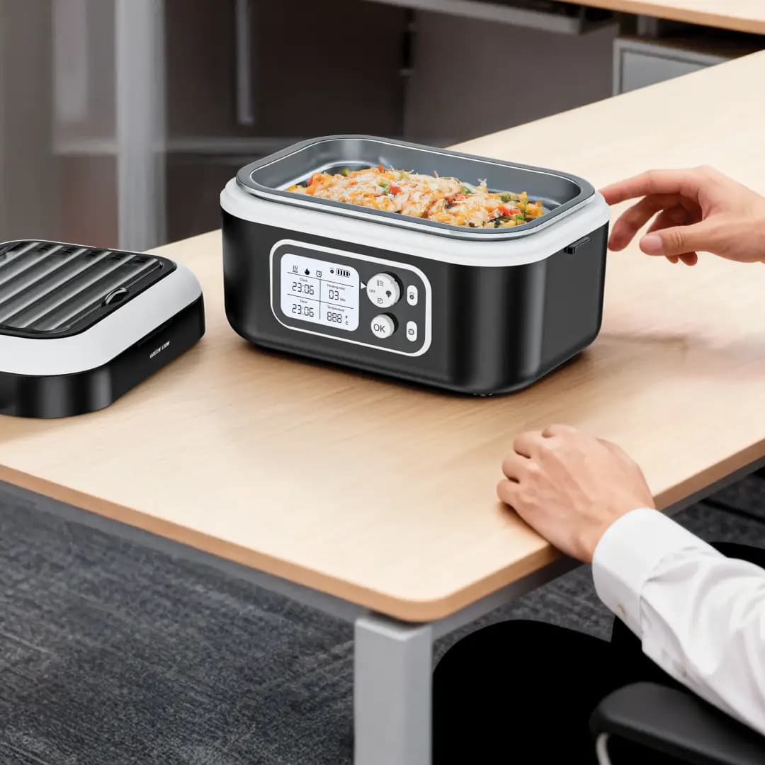 ظرف غذای برقی و شارژی گرین لاین مدل Green Lion GLB-35 Lunch Box — تصویر ۲