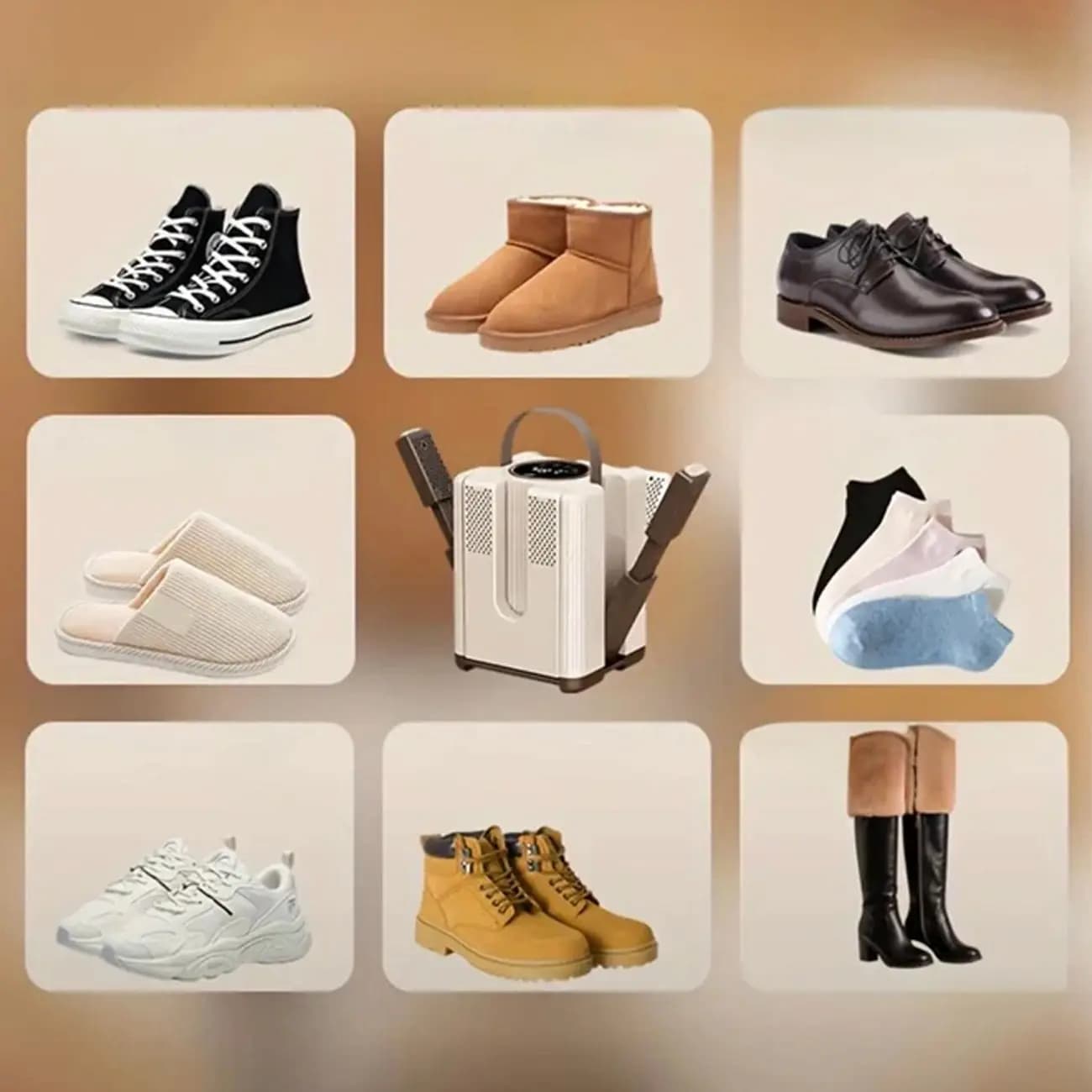 خشک کن کفش ۶ تایی مدل Six Head Air Duct Shoes Dryer — تصویر ۳