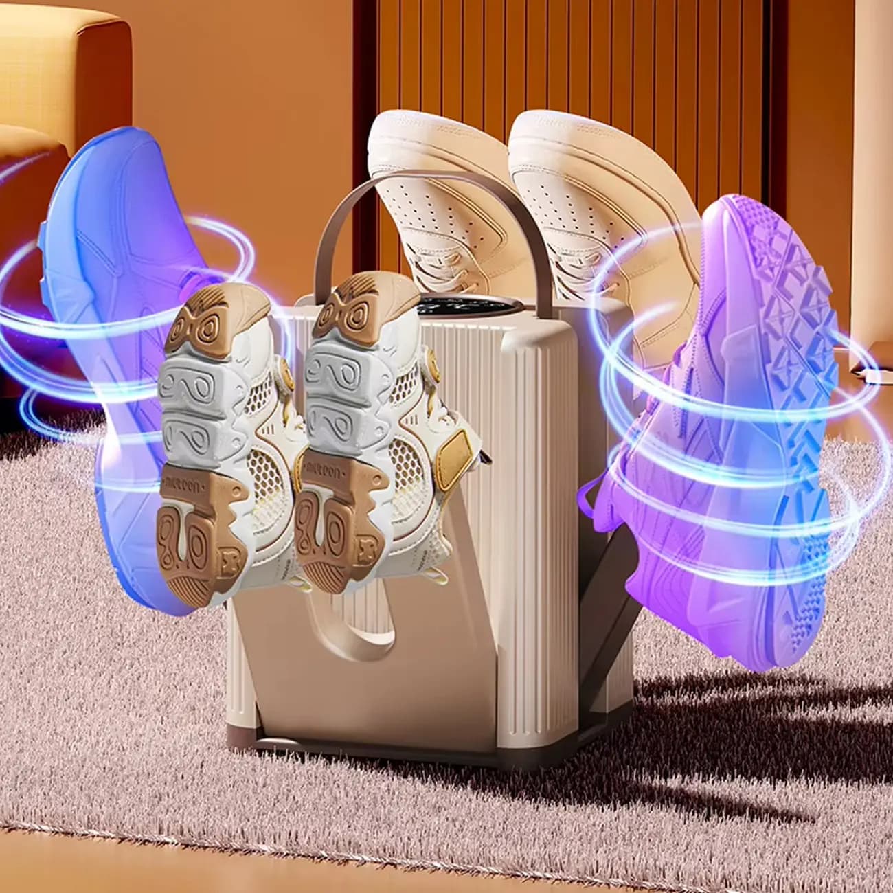 خشک کن کفش ۶ تایی مدل Six Head Air Duct Shoes Dryer — تصویر ۴