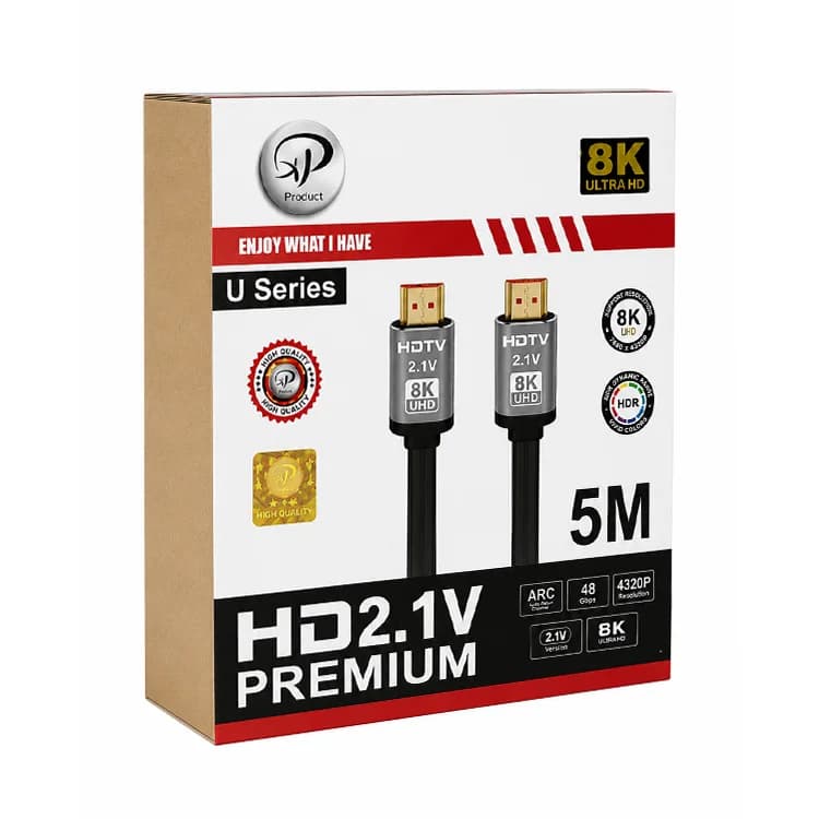 کابل 5 متری HDMI 8K برند XP — تصویر ۲