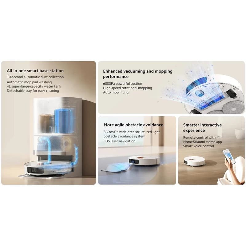 جارو روباتیک شیائومی مدل MI ROBOT VACUM CLEANER X20 Plus — تصویر ۶