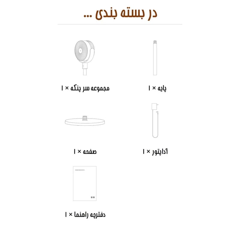 پنکه رومیزی شیائومی مدل Xiaomi Smart Standing Air Circulation Fan — تصویر ۱۱