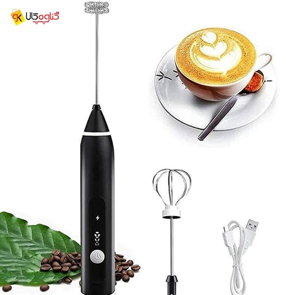 همزن شارژی دو سر مدل USB — تصویر ۶