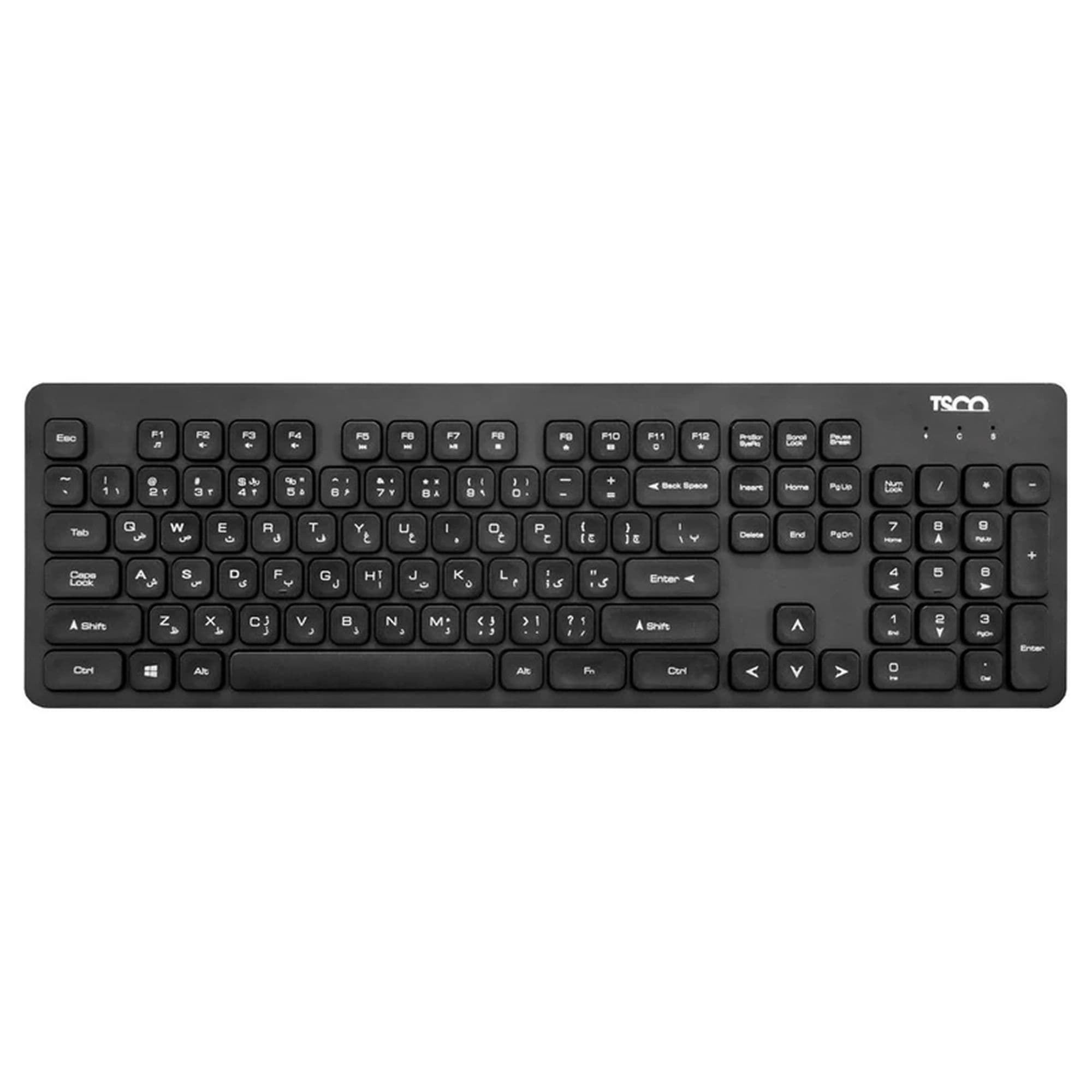 کیبورد بی‌ سیم تسکو مدل TK 7003w با حروف فارسی — تصویر ۶