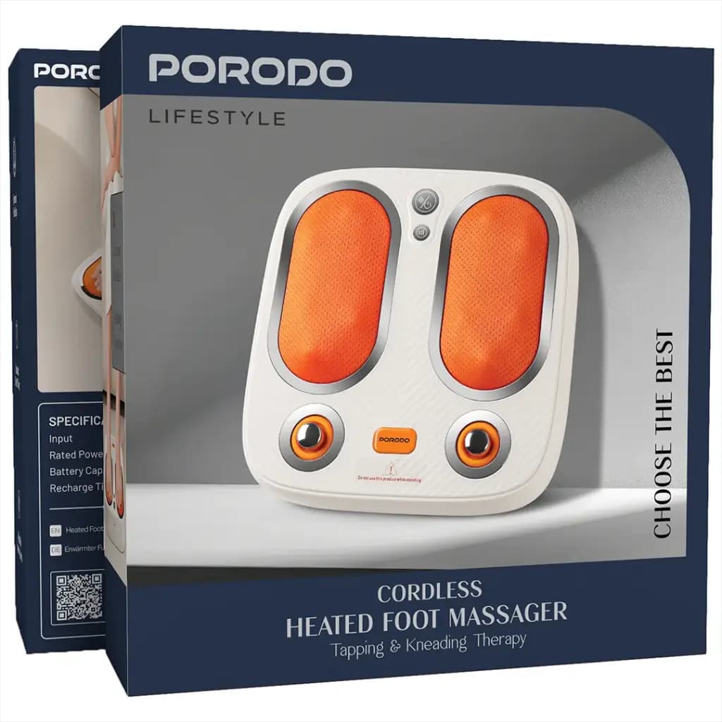 ماساژور شارژی و حرارتی پا پرودو مدل Porodo Lifestyle Cordless Heated Foot Massager — تصویر ۶