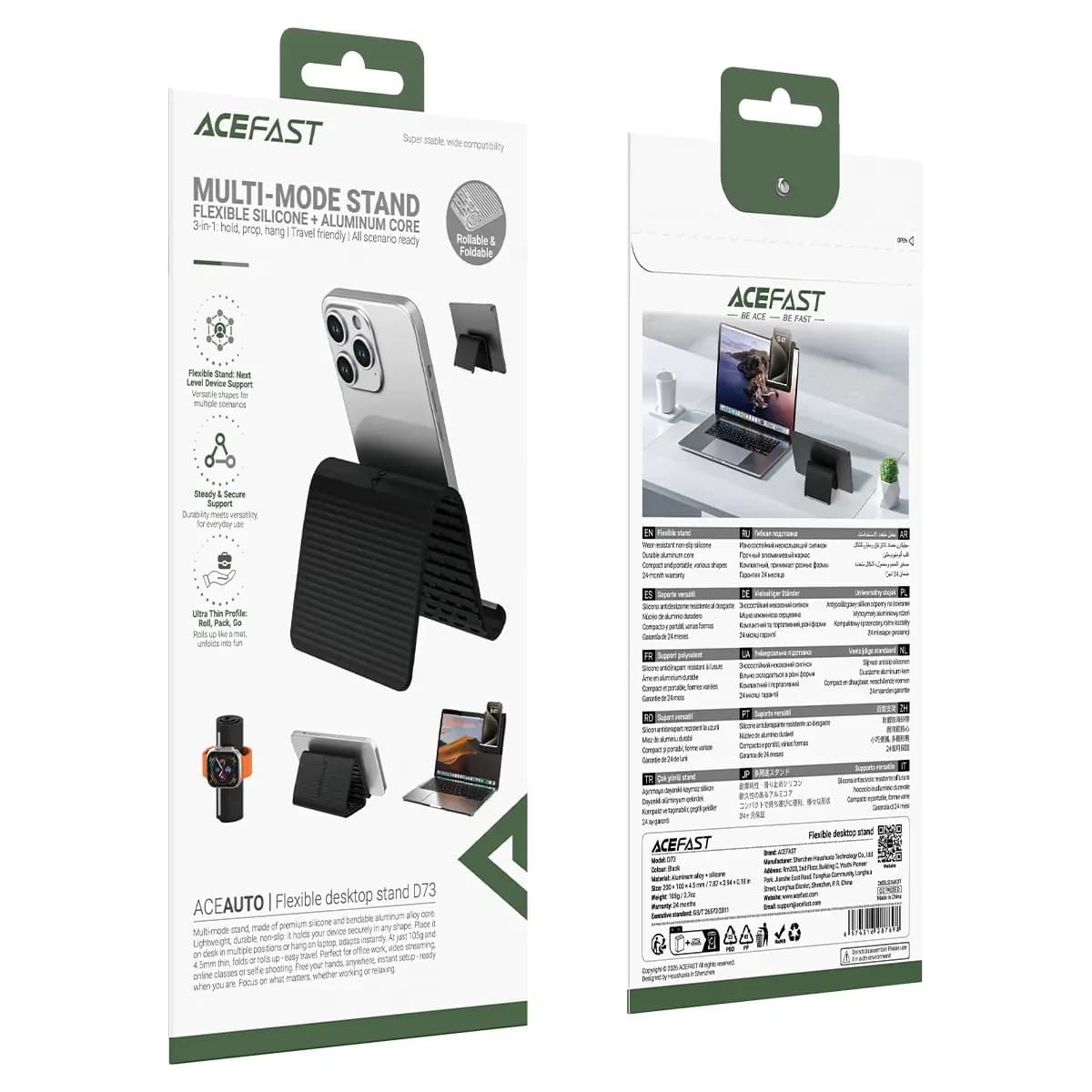 هولدر انعطافپذیر ایس فست مدل Acefast D73 Flexible Stand — تصویر ۶