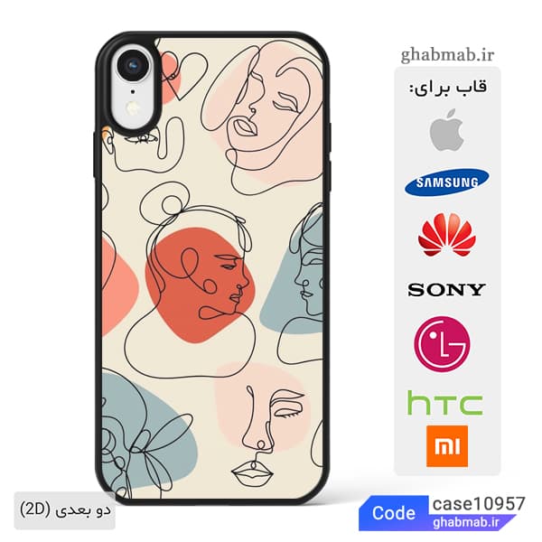 قاب گوشی مینیمال رنگارنگ case10957 — تصویر ۲