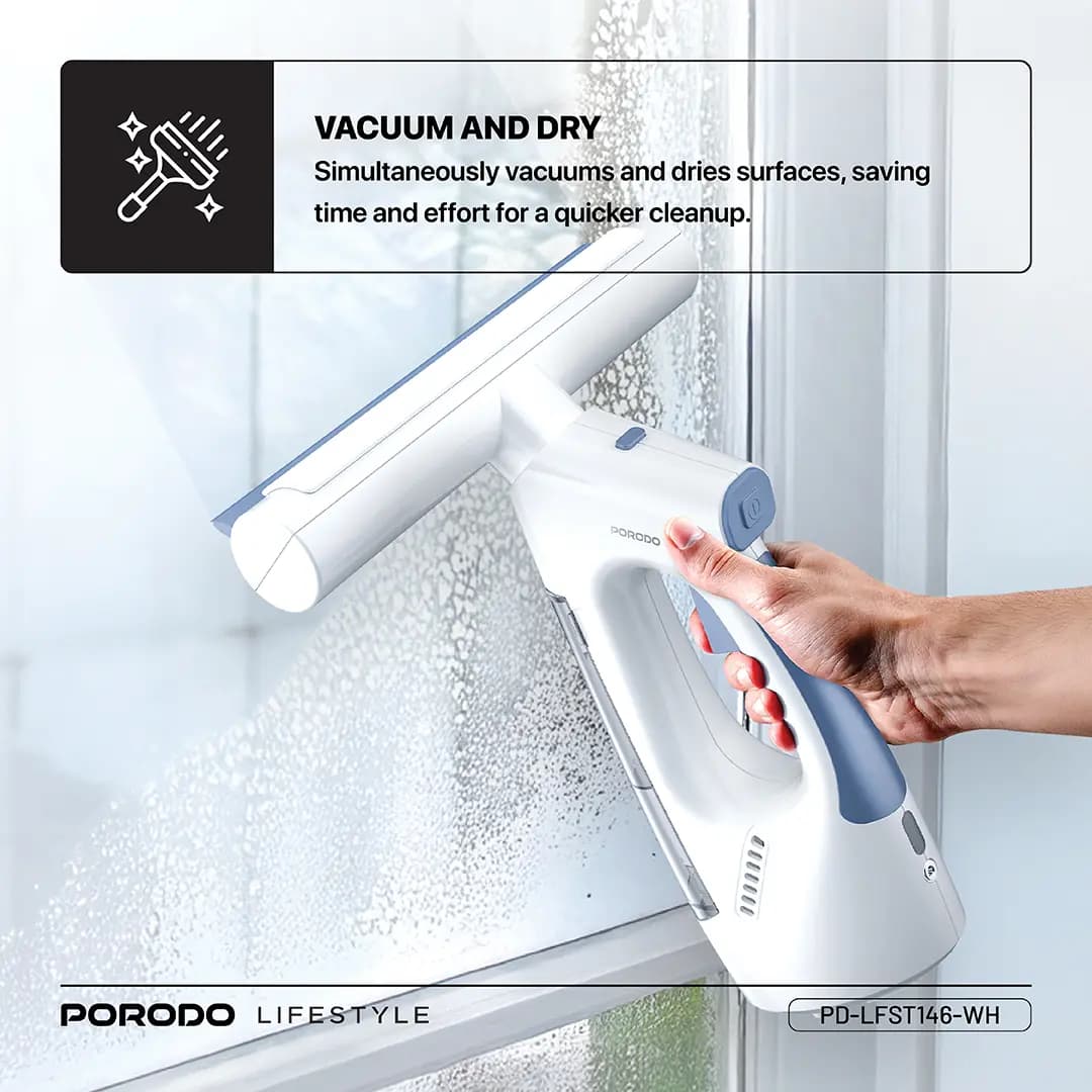 شیشه پاک کن برقی شارژی پرودو مدل Porodo Lifestyle Handheld Window Cleaner LFST146 — تصویر ۱۲