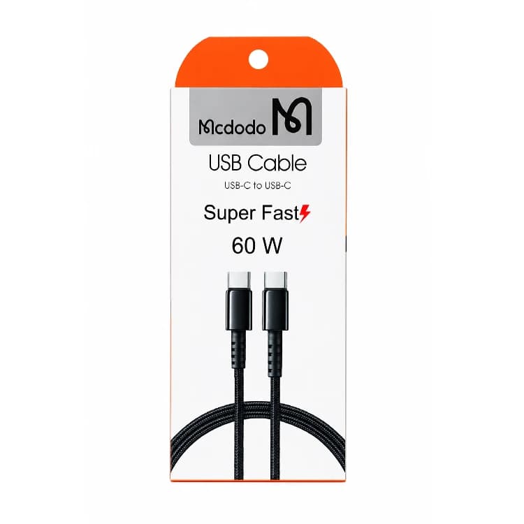 کابل 60W دیتا و شارژ Mcdodo دو سر Type-C