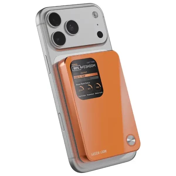 پاوربانک مگ سیف گرین لاین Green Lion G-Mag 3-In-1 ظرفیت 5000 میلی‌آمپر با شارژ سریع 20 وات — تصویر ۴