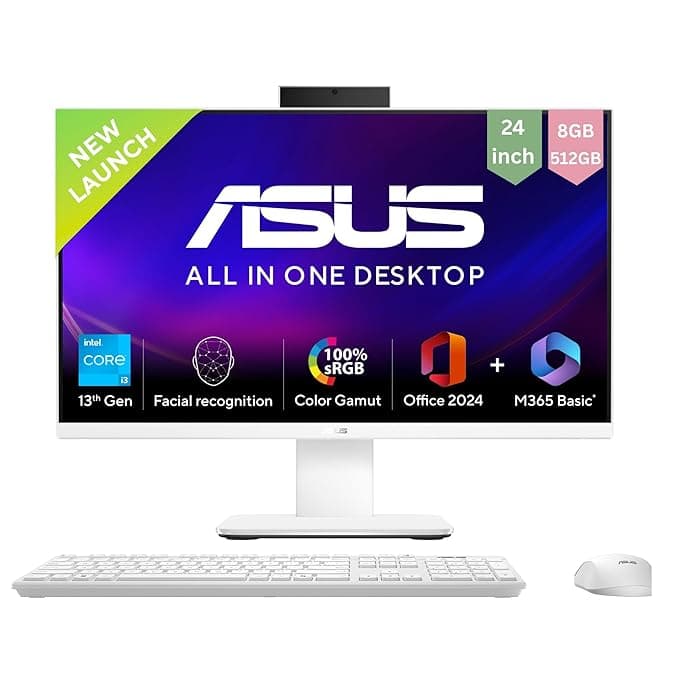 ASUS V440VAK i3 1315U 8GB 512SSD 23.8 FHD WHITE — تصویر ۸