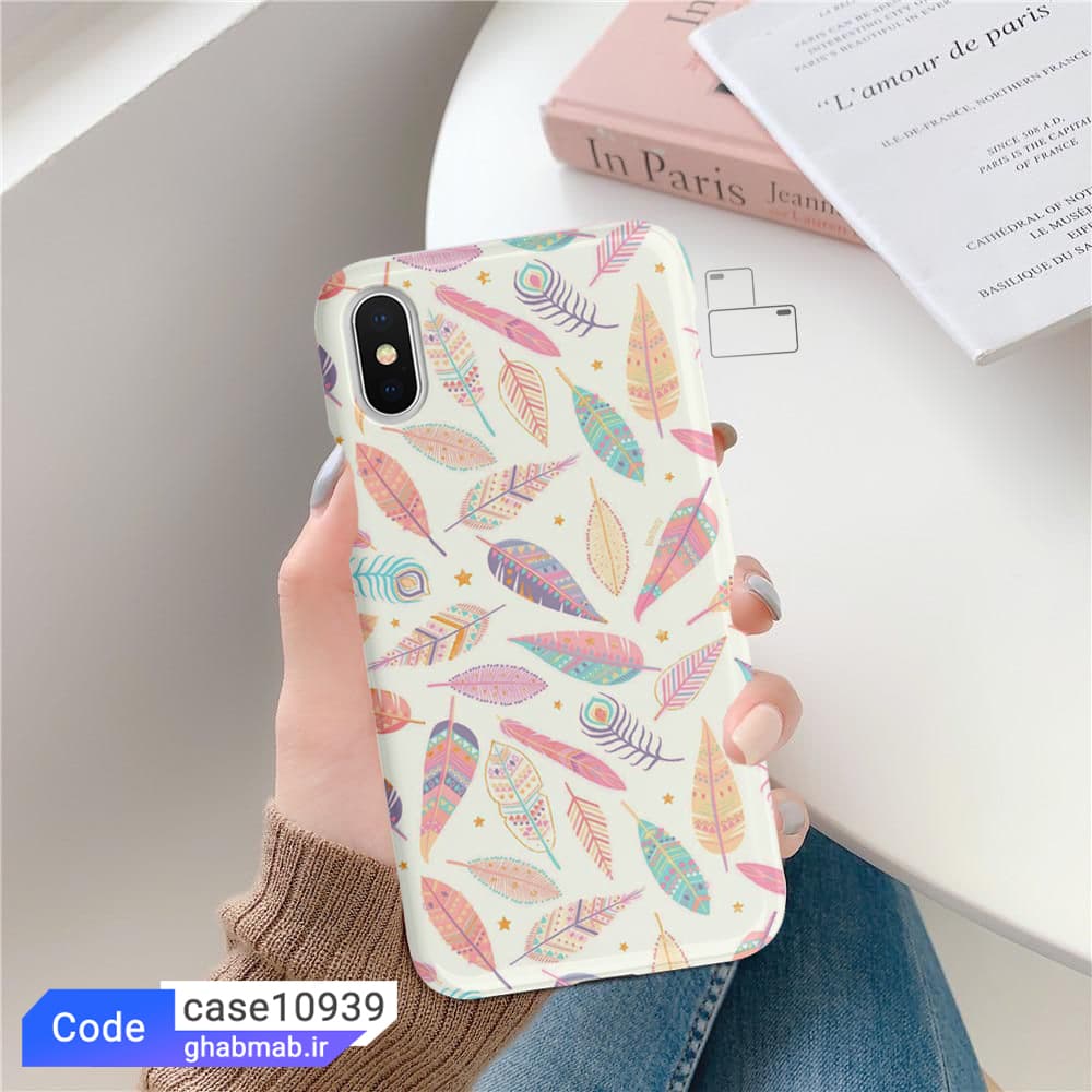 قاب گوشی طرح پرهای رنگارنگ case10939 — تصویر ۲
