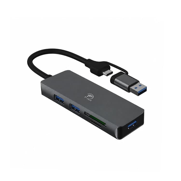 هاب 5 پورت TYPE-C+USB3 پی نت مدل P-3625 — تصویر ۴