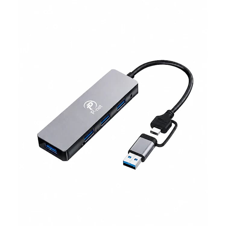 هاب 4 پورت TYPE-C+USB3 پی نت مدل P-3622 — تصویر ۴
