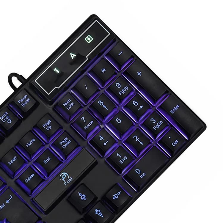 کیبورد گیمینگ سیم دار P-net مدل KB.1100 — تصویر ۳