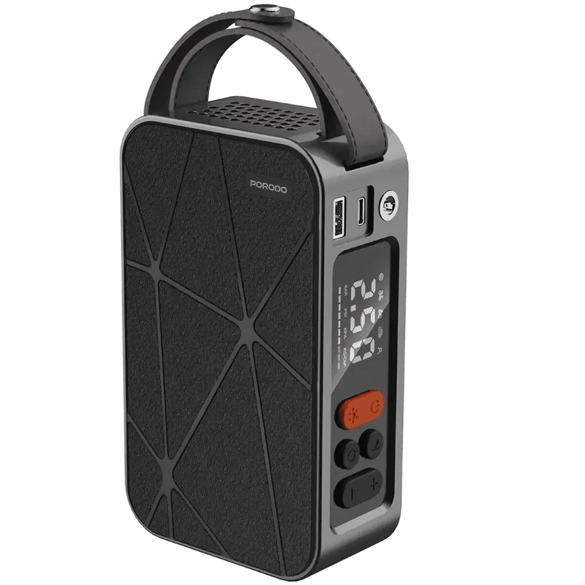 کمپرسور باد شارژی خودرو پرودو مدل Flator 4000mAh Tire Inflator With Pressure Display — تصویر ۶
