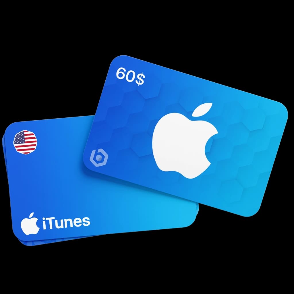 گیفت کارت 60 دلاری اپل آیتونز آمریکا