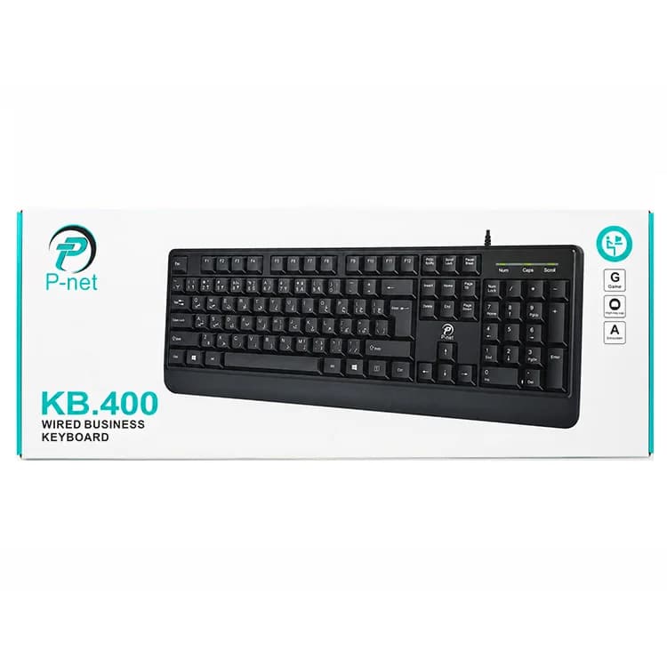 کیبورد سیم دار P-net مدل KB.400 — تصویر ۲