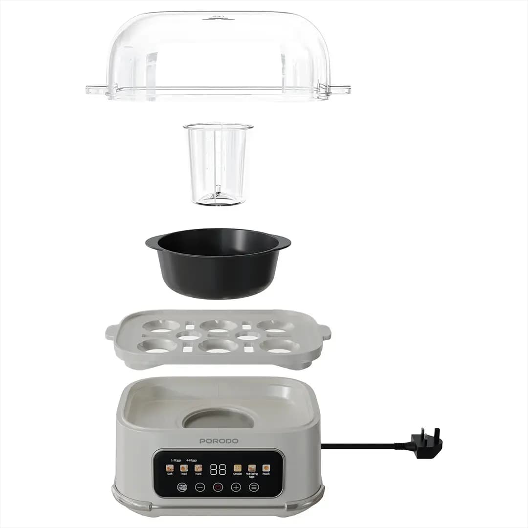 تخم مرغ پز برقی هوشمند پرودو مدل Porodo Lifestyle Poacher Smart Electric Egg Boiler with Program Selector — تصویر ۸