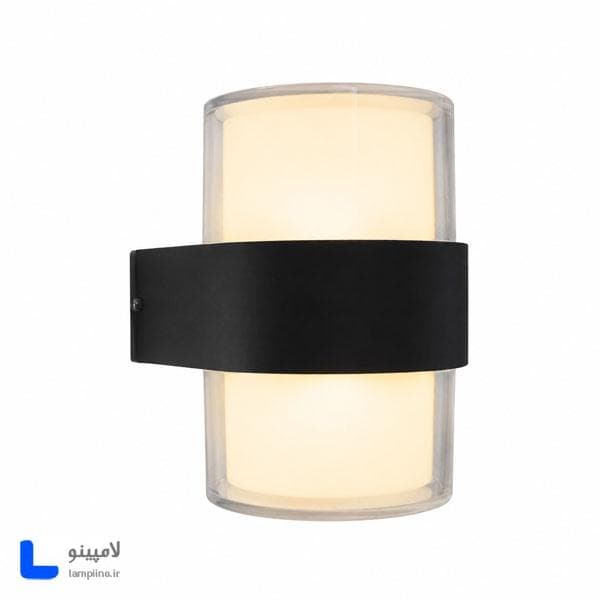 چراغ دیواری دکوراتیو دو طرفه 12 وات استوانه شفاف — تصویر ۳