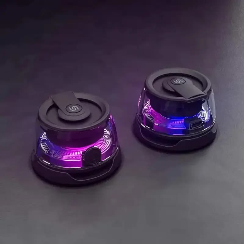 اسپیکر بلوتوثی مگنتی پرودو مدل Porodo Soundtec Charme Magnetic Speaker PD-STMS3W-BK — تصویر ۵